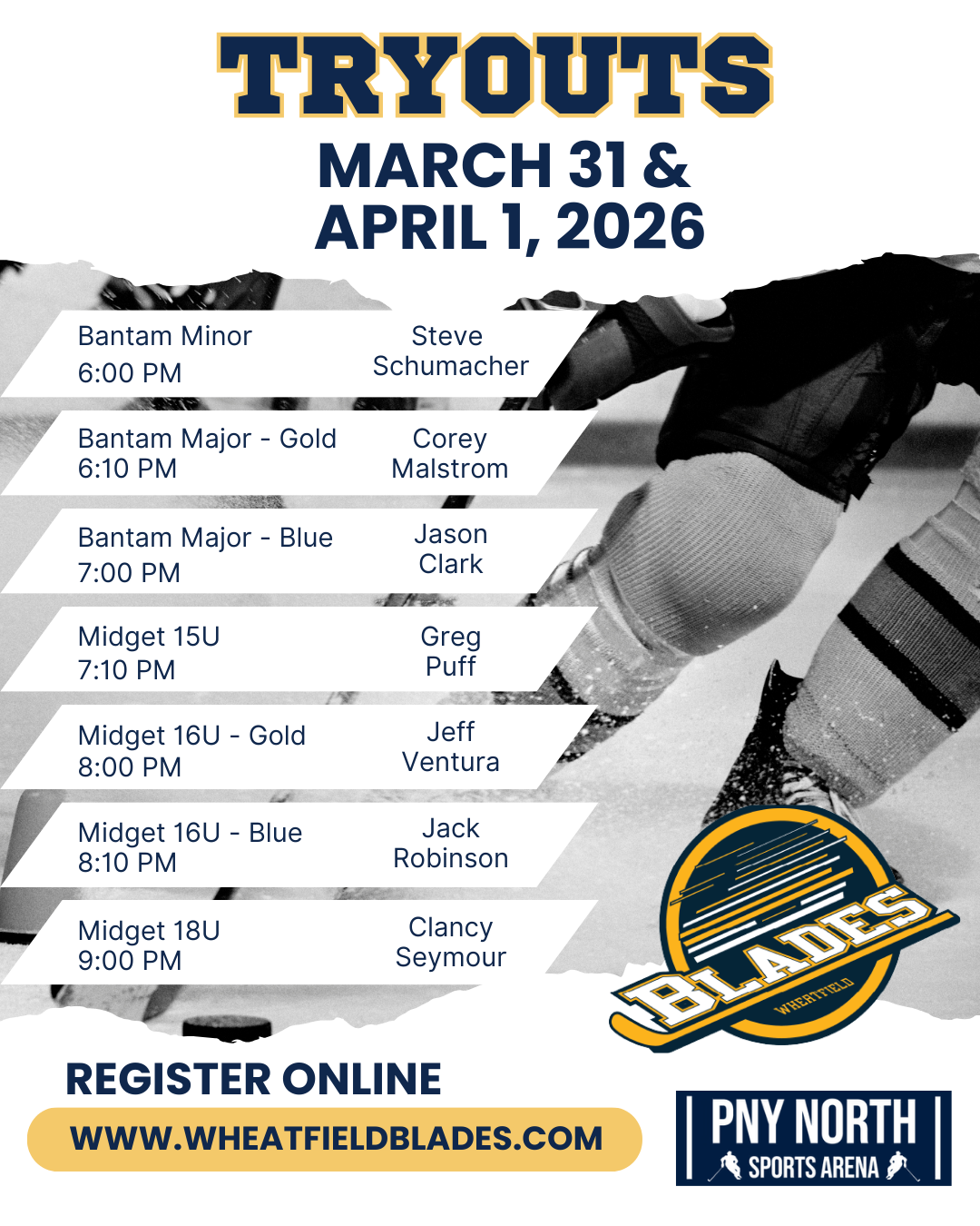 Bantam - Midget tryouts